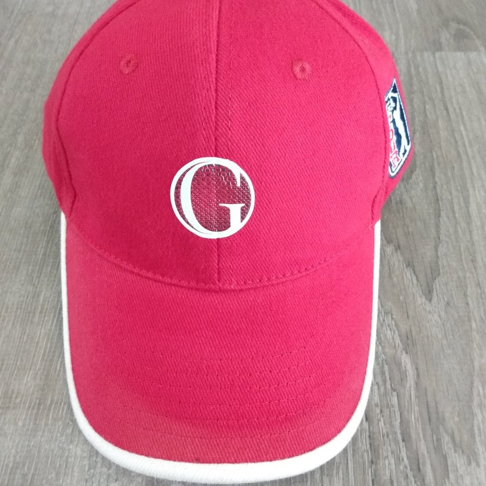 PGA Tour Golf Red Adjustable Hat